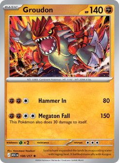 Groudon - pokemon TCG Card