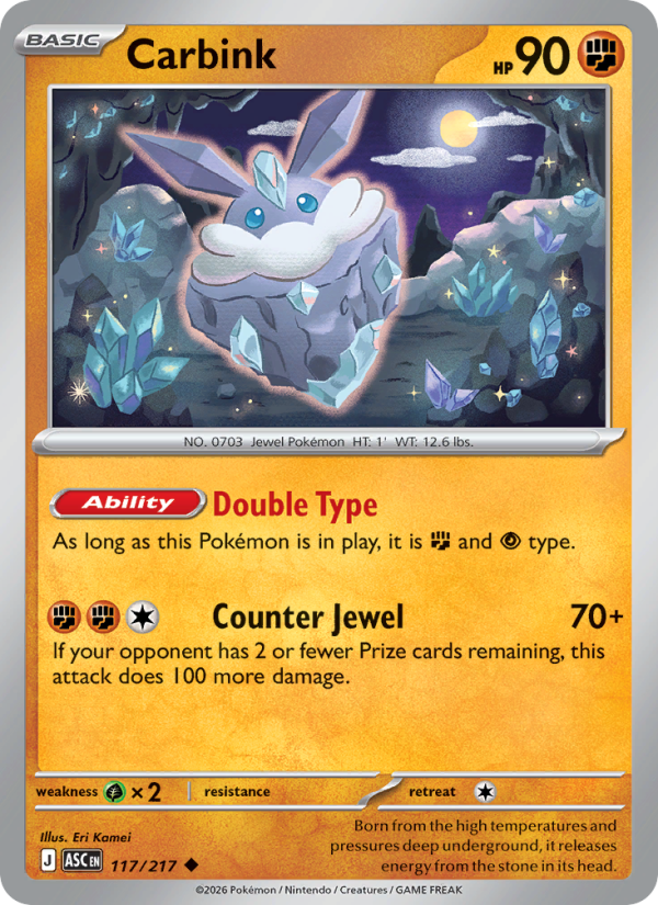 Carbink - Pokémon TCG Card