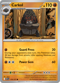 Carkol - pokemon TCG Card