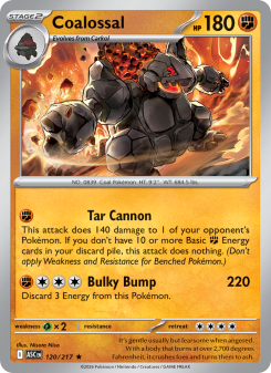 Coalossal - pokemon TCG Card