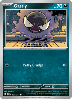 Gastly - pokemon TCG Card