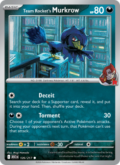 Team Rocket's Murkrow - pokemon TCG Card
