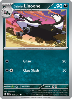 Galarian Linoone - pokemon TCG Card