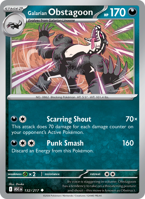 Galarian Obstagoon - Pokémon TCG Card