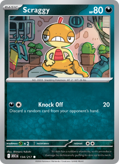 Scraggy - pokemon TCG Card
