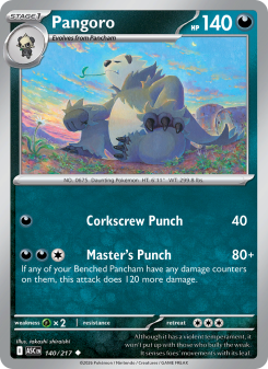 Pangoro - pokemon TCG Card