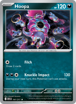 Hoopa - pokemon TCG Card