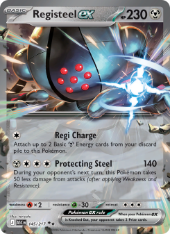 Registeel ex - pokemon TCG Card