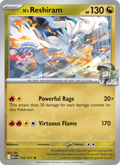 N's Reshiram - pokemon TCG Card
