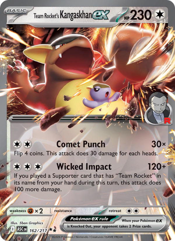 Team Rocket's Kangaskhan ex - Pokémon TCG Card