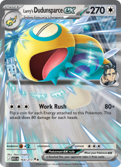 Larry's Dudunsparce ex - pokemon TCG Card