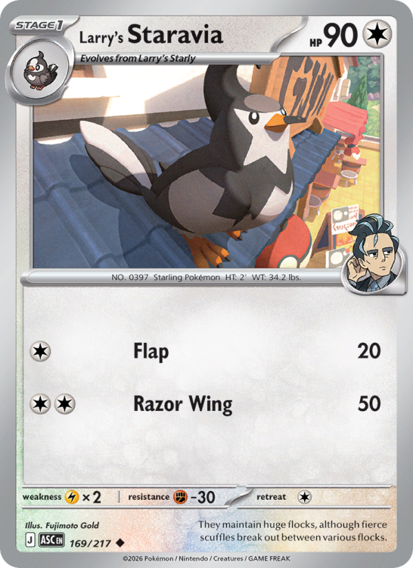 Larry's Staravia - Pokémon TCG Card