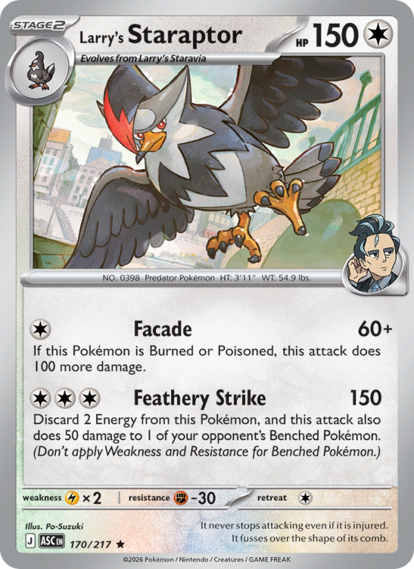 Larry's Staraptor - Pokémon TCG Card