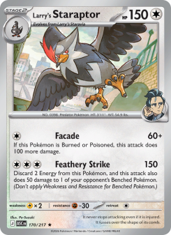 Larry's Staraptor - pokemon TCG Card