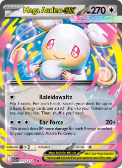 Mega Audino ex - pokemon TCG Card