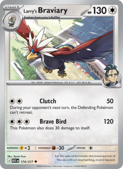 Larry's Braviary - pokemon TCG Card