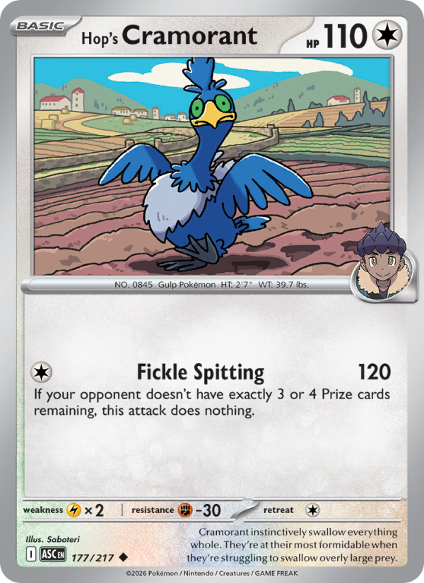 Hop's Cramorant - Pokémon TCG Card