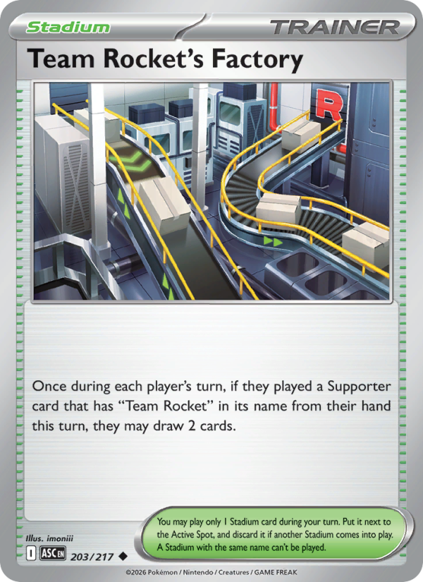 Team Rocket's Factory - Pokémon TCG Card
