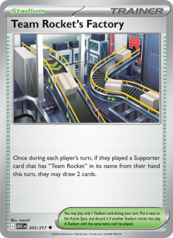 Team Rocket's Factory - pokemon TCG Card