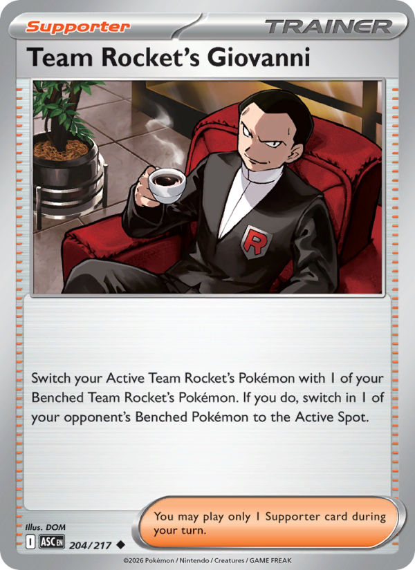 Team Rocket's Giovanni - Pokémon TCG Card