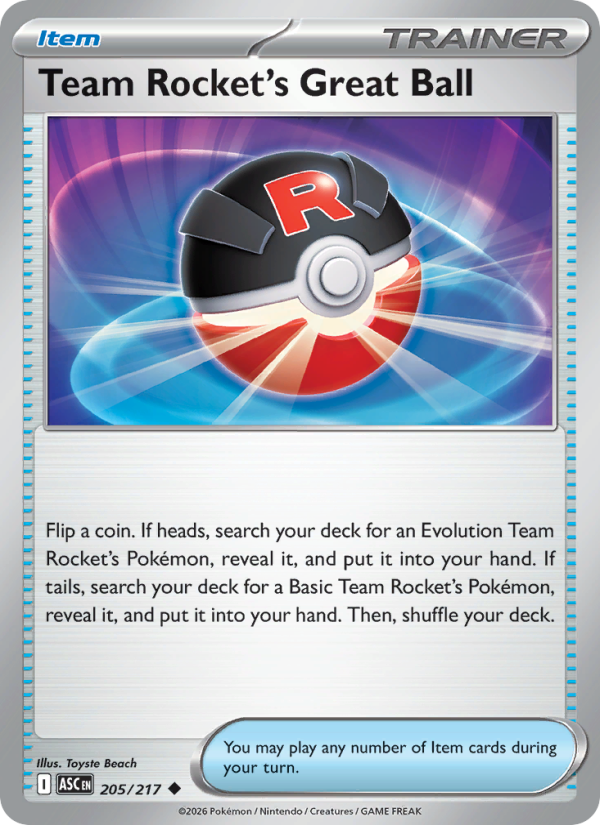 Team Rocket's Great Ball - Pokémon TCG Card