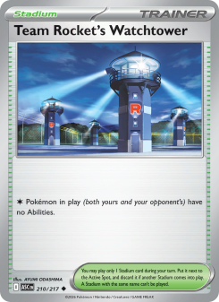 Team Rocket's Watchtower - pokemon TCG Card