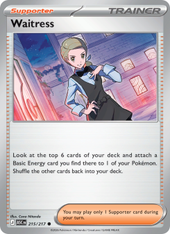 Waitress - pokemon TCG Card