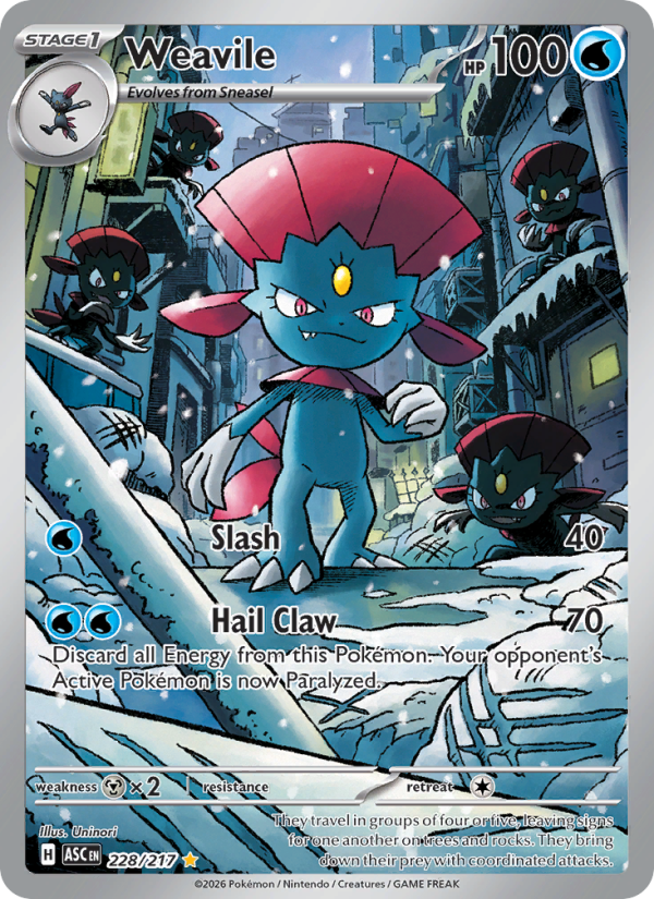 Weavile - Pokémon TCG Card