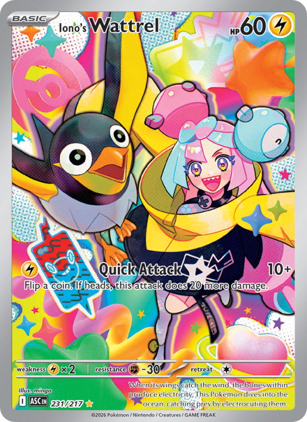 Iono's Wattrel - Pokémon TCG Card