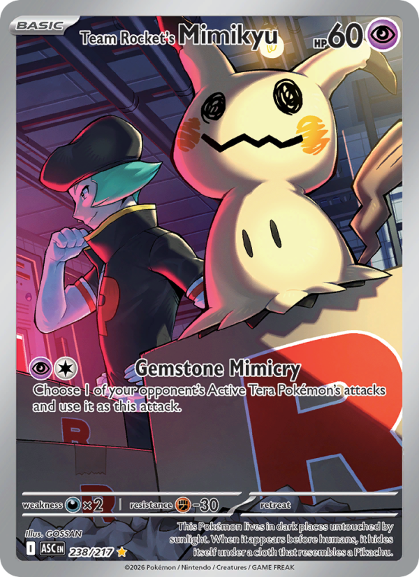 Team Rocket's Mimikyu - Pokémon TCG Card