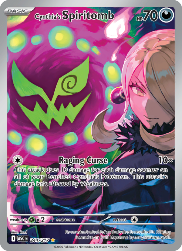 Cynthia's Spiritomb - Pokémon TCG Card