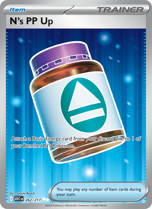 N's PP Up - Pokémon TCG Card