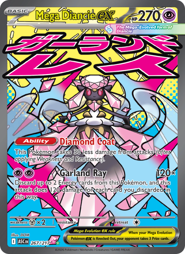 Mega Diancie ex - Pokémon TCG Card