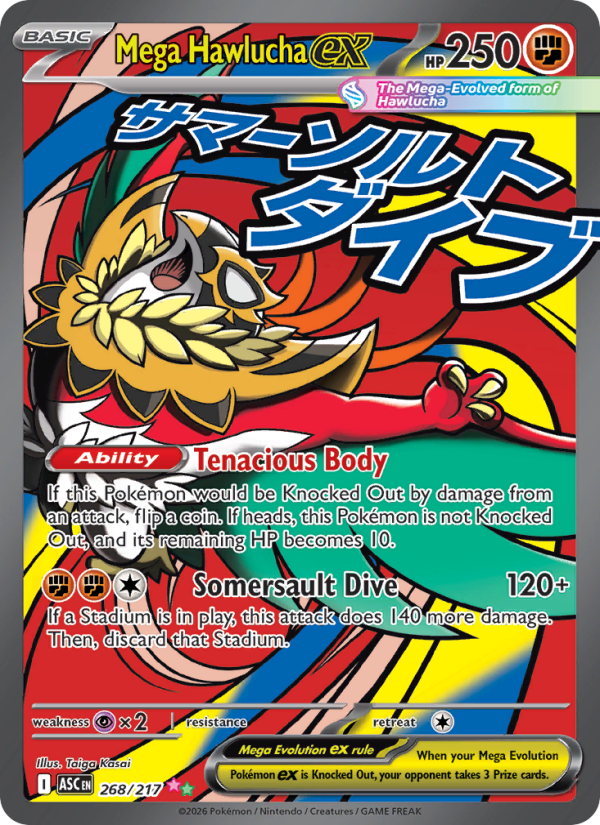 Mega Hawlucha ex - Pokémon TCG Card