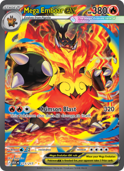 Mega Emboar ex - pokemon TCG Card