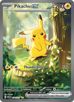 Pikachu ex - pokemon TCG Card