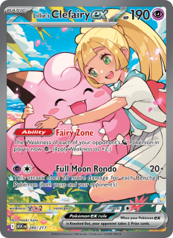 Lillie's Clefairy ex - pokemon TCG Card