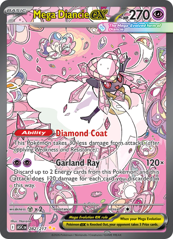 Mega Diancie ex - Pokémon TCG Card