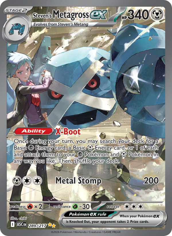 Steven's Metagross ex - Pokémon TCG Card
