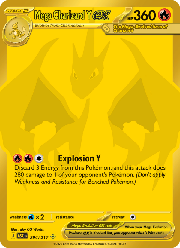 Mega Charizard Y ex - Pokémon TCG Card