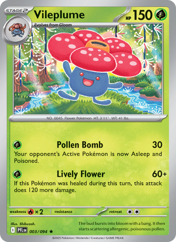 Vileplume - Pokémon TCG Card