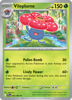 Vileplume - pokemon TCG Card