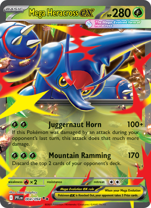 Mega Heracross ex - Pokémon TCG Card