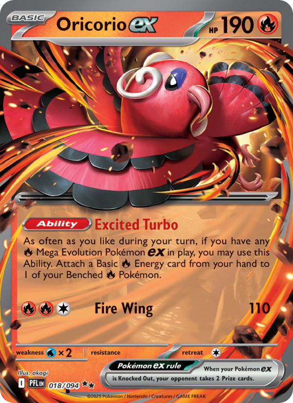 Oricorio ex - Pokémon TCG Card