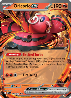 Oricorio ex - pokemon TCG Card