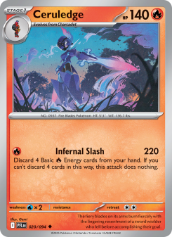 Ceruledge - pokemon TCG Card