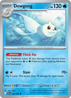 Dewgong - pokemon TCG Card
