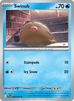 Swinub - pokemon TCG Card