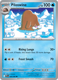 Piloswine - pokemon TCG Card