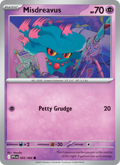Misdreavus - pokemon TCG Card